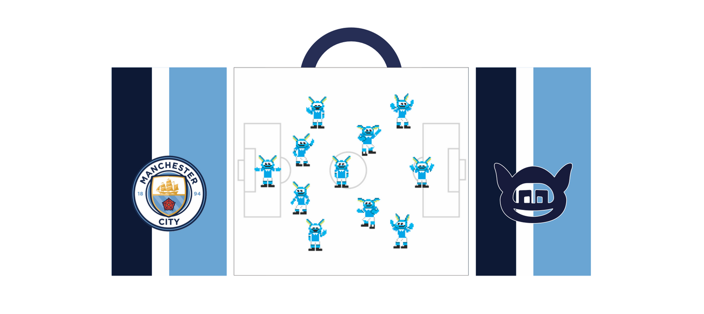 マンチェスター・シティ東京ポップアップ限定ムーンチェスターユーティリティバッグ